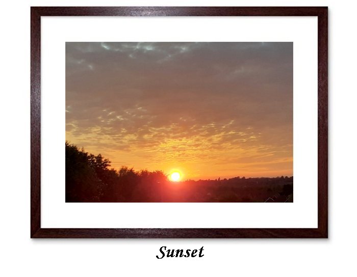 Sunset Framed Print